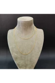 925 Ayar Gümüş Kolye zinciri - Gold (Altın) Renk -44cm thumbnail 1