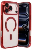 LitaeTrend Apple iPhone 17 Pro Max Kross Magneticsafe Kapak - Kırmızı thumbnail 1
