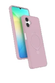LitaeTrend Samsung Galaxy A06 Regal Magsafe Standlı Kapak - Açık Pembe thumbnail 1