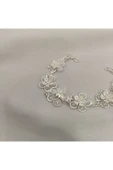 Gümüş Telkari Çiçek Model Bileklik - 925 Ayar-model3 thumbnail 2