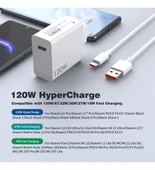 ORJİNAL XİAOMİ 120W TYP-C  HIZLI VE GÜÇLÜ ŞARJ BAŞLIGI VE KABLO thumbnail 1