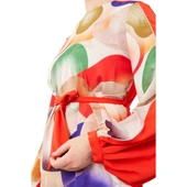 Kadın Balon Desen Belden Bağlamalı Tunik LEV.210003 thumbnail 3