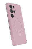 LitaeTrend Samsung Galaxy S25 Ultra Regal Magsafe Standlı Kapak - Açık Pembe thumbnail 2