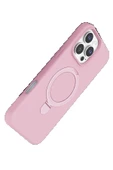 LitaeTrend Apple iPhone 16 Pro Max Regal Magsafe Standlı Kapak - Açık Pembe thumbnail 3