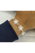 Gümüş Telkari Çiçek Model Bileklik - 925 Ayar-model4 thumbnail 1