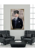Atatürk Portre Cam Tablo Modern Ev Ofis Salon Hediyelik Büyük Tablo Duvar Dekoru thumbnail 3