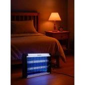 AQM01 Çift Ampullü Elektrikli Sineklik | Sivrisinek Kovucu & Yakalama Cihazı | 30 M² Etki Alanı | Dış Mekan Kullanımı thumbnail 3