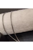 925 Ayar Gümüş Erkek Kolyesi-Uzunluk Seçenekli-Şık Tasarım-65cm/3mm thumbnail 2