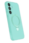 LitaeTrend Samsung Galaxy A55 5G Regal Magsafe Standlı Kapak - Su Yeşili thumbnail 3