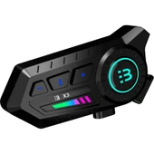 X3 Motor Kask Kulaklık Rgb Modlu Su Geçirmez 5.3 Bluetooth Intercom thumbnail 1