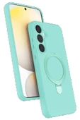 LitaeTrend Samsung Galaxy A55 5G Regal Magsafe Standlı Kapak - Su Yeşili thumbnail 1