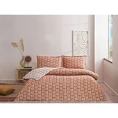 Taç Ranforce Seç-Ser Serisi Tek Kişilik Nevresim Takımı Lorien Turuncu thumbnail 1