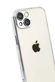 LitaeTrend Apple iPhone 15 Lensli Silikon - Gümüş thumbnail 3