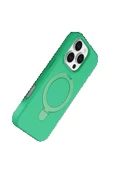 LitaeTrend Apple iPhone 16 Pro Regal Magsafe Standlı Kapak - Yeşil thumbnail 3