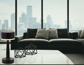 AVONNI ML-64005-BSY Siyah Boyalı Masa Lambası LED Metal Pleksi 11cm thumbnail 2