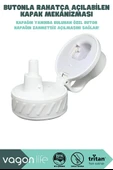 Vagonlife VGN047 800ml Pipetli Beyaz Tritan Matara thumbnail 3