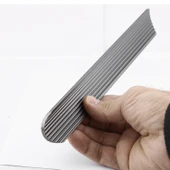 Kanal Kulp Füme Çizgili 320 mm Metal Mobilya Gardırop Çekmece Dolap Kapak Kulpu Kulbu Modern Kulplar thumbnail 5