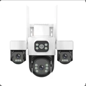 INOX-X113 Wifi Güvenlik Kamerası 3 Lensli 3 MP Hareket Algılama Özelliğiyle thumbnail 1