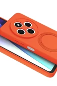 LitaeTrend Xiaomi Redmi 14C Regal Magsafe Standlı Kapak - Turuncu thumbnail 3