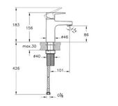 Artema A43044 Flow Square Lavabo Bataryası thumbnail 2