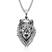 MDB ​925 Ayar Gümüş Göktürkçe Türk Yazılı Kurt Gümüş Kolye thumbnail 1