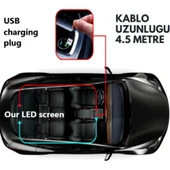 LED Ekran Matrix Panel Cama Yapışan En Büyük Boy 16X96 Telefon App Kontrol Digital Araba Yazısı thumbnail 2