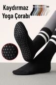 1 Çift Açık Mavi Yoga Pilates Kaydırmaz Çorap thumbnail 2