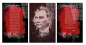 Atatürk - İstiklal Marşı - Gençliğe Hitabe2 (Toplam 3 parça) TABLO thumbnail 4