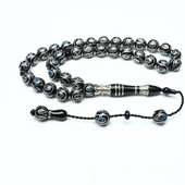 Damla İçi Damla Küre Model Sistemli Oltu Taşı Tespih thumbnail 2