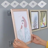 Süper Güçlü Çerçeve Askısı Pin Delgisiz Vidalı Tırnak Kanca Yapışkanlı Raf Tutucu Askı 4 Adet thumbnail 1