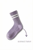 1 Çift Mor Yoga Pilates Kaydırmaz Çorap thumbnail 1