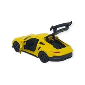 Çek Bırak Metal Küçük Arabalar 8 cm - 6411A-19 - Sarı thumbnail 3