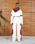 Cemo Kontrast Bloklu Bol Paça Eşofman Takımı Seti thumbnail 5