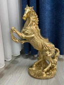 Dekoratif  Şahlanan At Biblo Polyester Heykel thumbnail 1