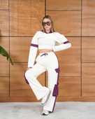 Cemo Kontrast Bloklu Bol Paça Eşofman Takımı Seti thumbnail 1