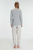 MDB Anıl Pamuklu Uzun Kol Pijama Takımı thumbnail 2