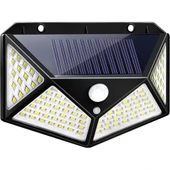 Dailylink Hareket Sensörlü Solar 100 LED Güneş Enerjili Duvar Lambası thumbnail 1