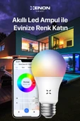 Akıllı Rgb Led Ampul 9w Mobil App Kontrol Sesli Komut Wi-fi Zamanlayıcılı Aydınlatma X7021 thumbnail 4