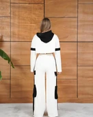 Cemo Kontrast Bloklu Bol Paça Eşofman Takımı Seti thumbnail 8