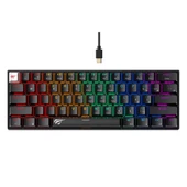 Havit Gamenote KB903L %60 Mekanik Blended Aydınlatma Oyuncu Klavyesi - 61 Tuş - Siyah thumbnail 1
