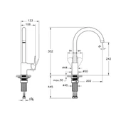 Artema Flow Soft Eviye Bataryası Krom thumbnail 2