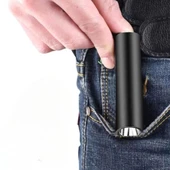 Mini Cep Boy USB İle Şarj Olan Oje Kurutucu Sahte Para Kontol LED UV Mor Işık El Feneri thumbnail 3