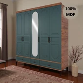 comiet Slope 5 kapaklı ayaklı tasarım country gardırop thumbnail 1