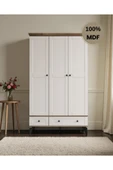 comiet Silva 3 Kapaklı Çekmeceli MDF Gardırop thumbnail 2