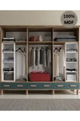 Home Comiet Perry 6 Kapaklı Aynalı Çekmeceli MDF Gardırop thumbnail 3