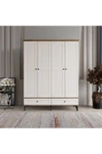 comiet Silva 4 Kapaklı Çekmeceli MDF Gardırop thumbnail 1