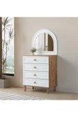 comiet Zakkum 4 çekmeceli ayaklı tasarım bohem şifonyer (AYNA DAHİL DEĞİLDİR) thumbnail 1