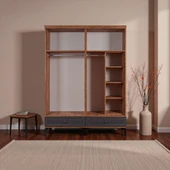 comiet Slope 4 Kapılı Mdfayaklı Tasarım Country Gardırop thumbnail 3