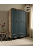 comiet Silva 3 Kapaklı Çekmeceli MDF Gardırop thumbnail 2