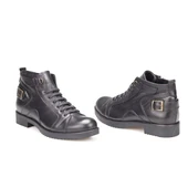 Erkek Hakiki Deri Kauçuk Tabanlı Anatomik Bilek Boy Klasik Bot thumbnail 2